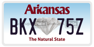 BKX75Z  license plate in AR