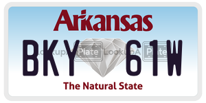 BKY61W  license plate in AR