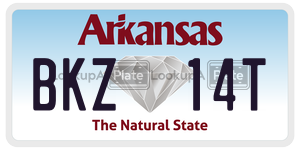 BKZ14T  license plate in AR