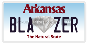 BLAZER  license plate in AR