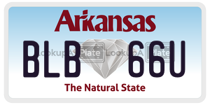 BLB66U  license plate in AR