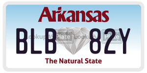 BLB82Y  license plate in AR