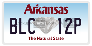 BLC12P  license plate in AR