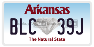 BLC39J  license plate in AR