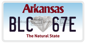 BLC67E  license plate in AR