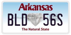 BLD56S  license plate in AR