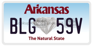 BLG59V  license plate in AR