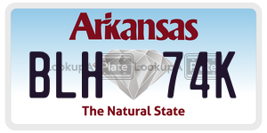 BLH74K  license plate in AR