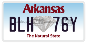 BLH76Y  license plate in AR