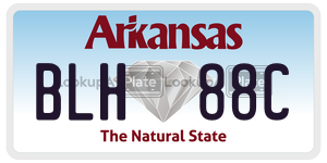 BLH88C  license plate in AR