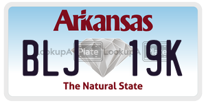 BLJ19K  license plate in AR