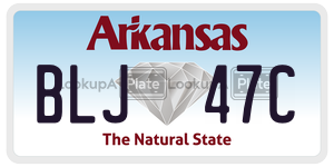 BLJ47C  license plate in AR