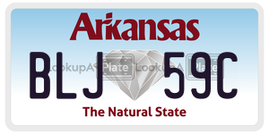 BLJ59C  license plate in AR