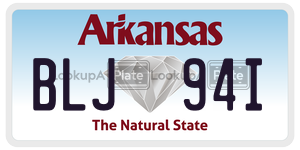 BLJ94I  license plate in AR