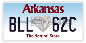BLL62C  license plate in AR
