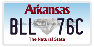 BLL76C  license plate in AR