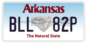 BLL82P  license plate in AR