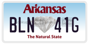 BLN41G  license plate in AR