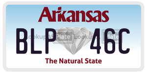 BLP46C  license plate in AR