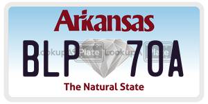 BLP70A  license plate in AR
