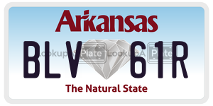 BLV61R  license plate in AR