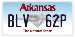 BLV62P  license plate in AR