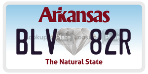 BLV82R  license plate in AR