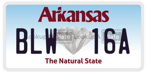 BLW16A  license plate in AR