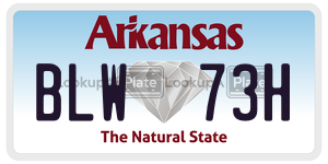 BLW73H  license plate in AR