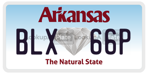 BLX66P  license plate in AR