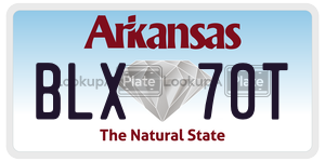 BLX70T  license plate in AR