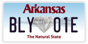 BLY01E  license plate in AR