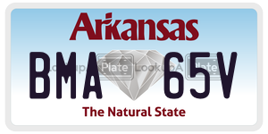 BMA65V  license plate in AR