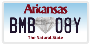 BMB08Y  license plate in AR