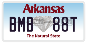 BMB88T  license plate in AR
