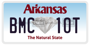 BMC10T  license plate in AR