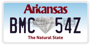BMC54Z  license plate in AR
