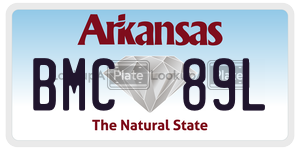 BMC89L  license plate in AR