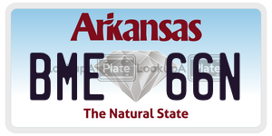 BME66N  license plate in AR