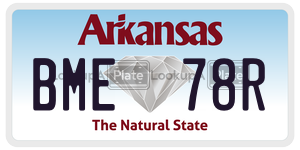 BME78R  license plate in AR