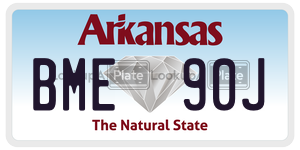 BME90J  license plate in AR