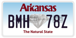 BMH78Z  license plate in AR