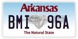 BMI96A  license plate in AR