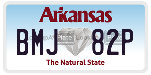 BMJ82P  license plate in AR