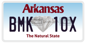 BMK10X  license plate in AR