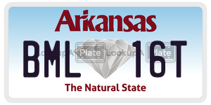 BML16T  license plate in AR