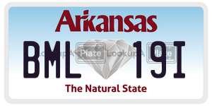 BML19I  license plate in AR