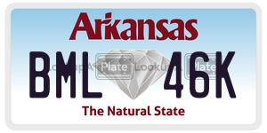 BML46K  license plate in AR