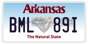 BML89I  license plate in AR