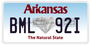 BML92I  license plate in AR